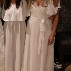 Lulu white formal dress